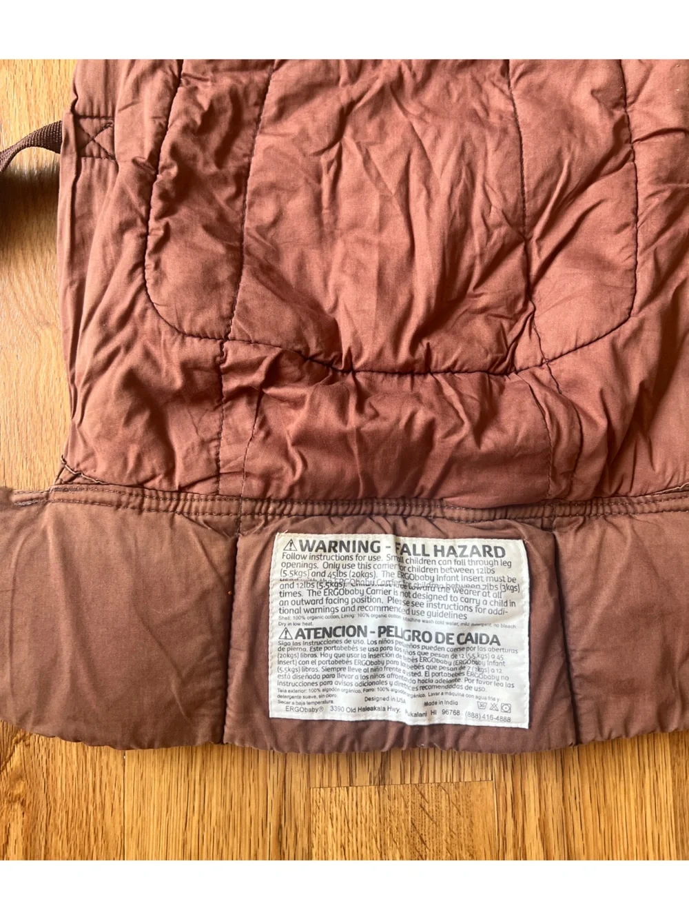 Ergobaby organic faded brown chocolate Ergo